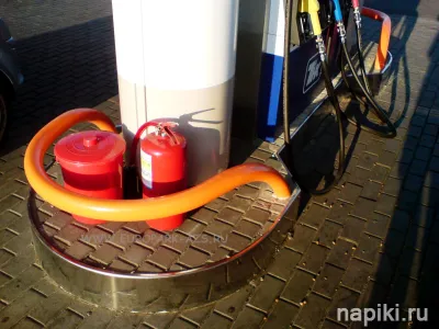 Защитные дуги безопасности столбики и отбойники для АЗС, АГНКС, АГЗС фото 4