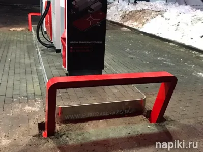 Защитные дуги безопасности столбики и отбойники для АЗС, АГНКС, АГЗС фото 6