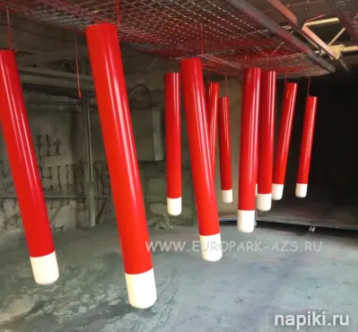 Защитные дуги безопасности столбики и отбойники для АЗС, АГНКС, АГЗС фото 7